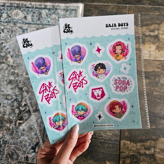 KPop Demon Hunters Sticker Sheet