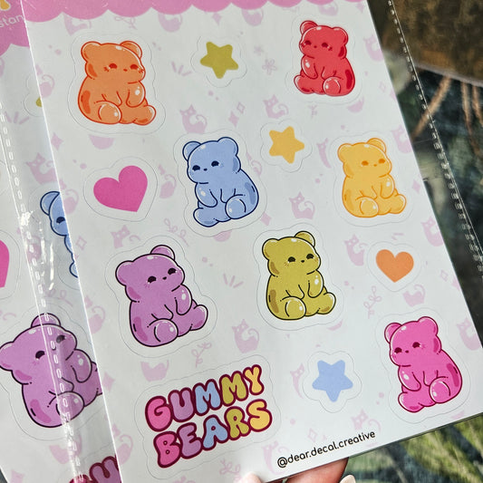 Gummy Bears Sticker Sheet