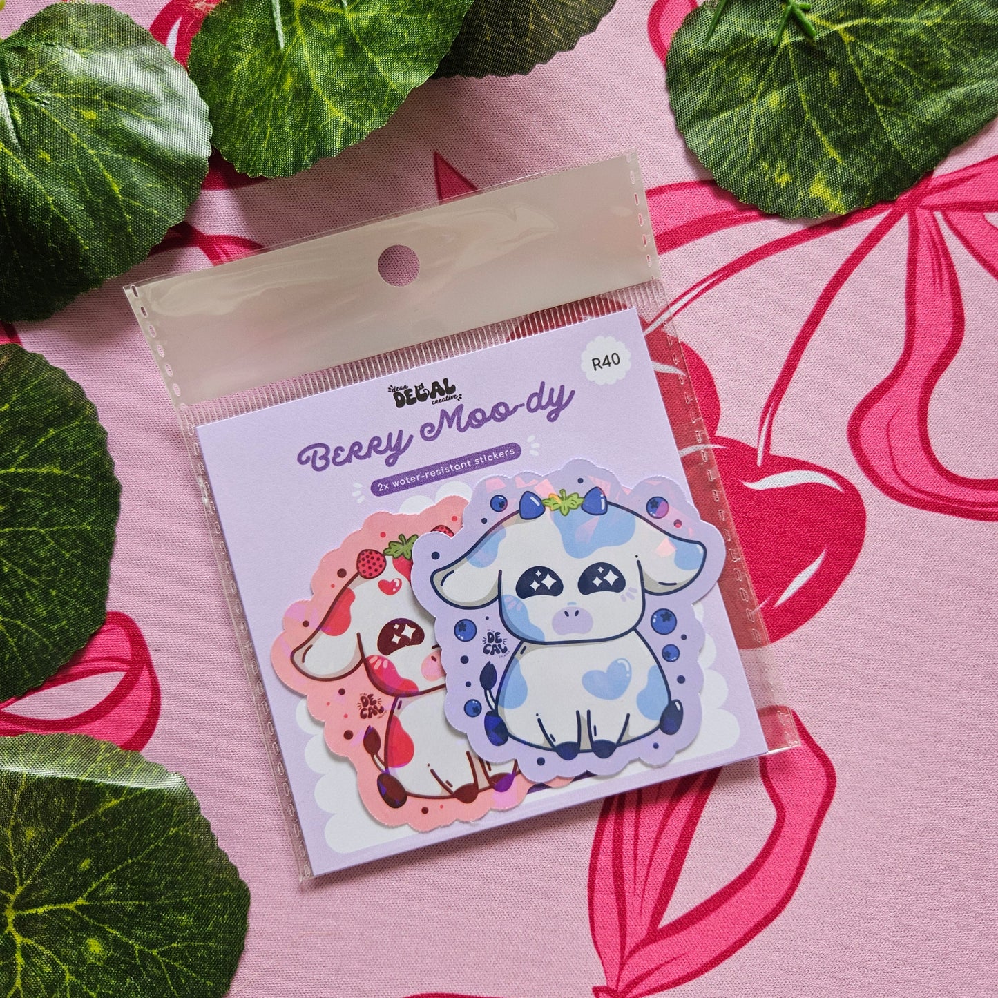 Berry Moo-dy Stickers