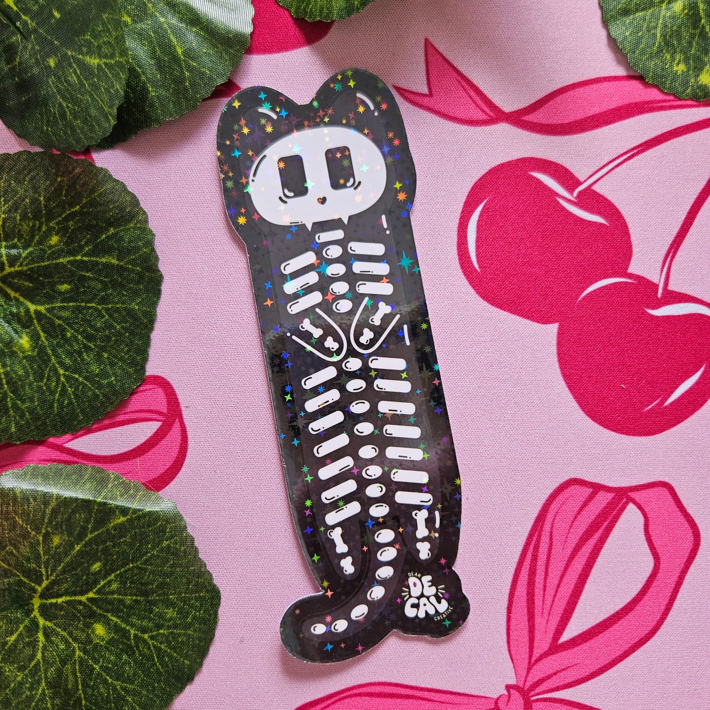 Skeleton Cat Bookmark