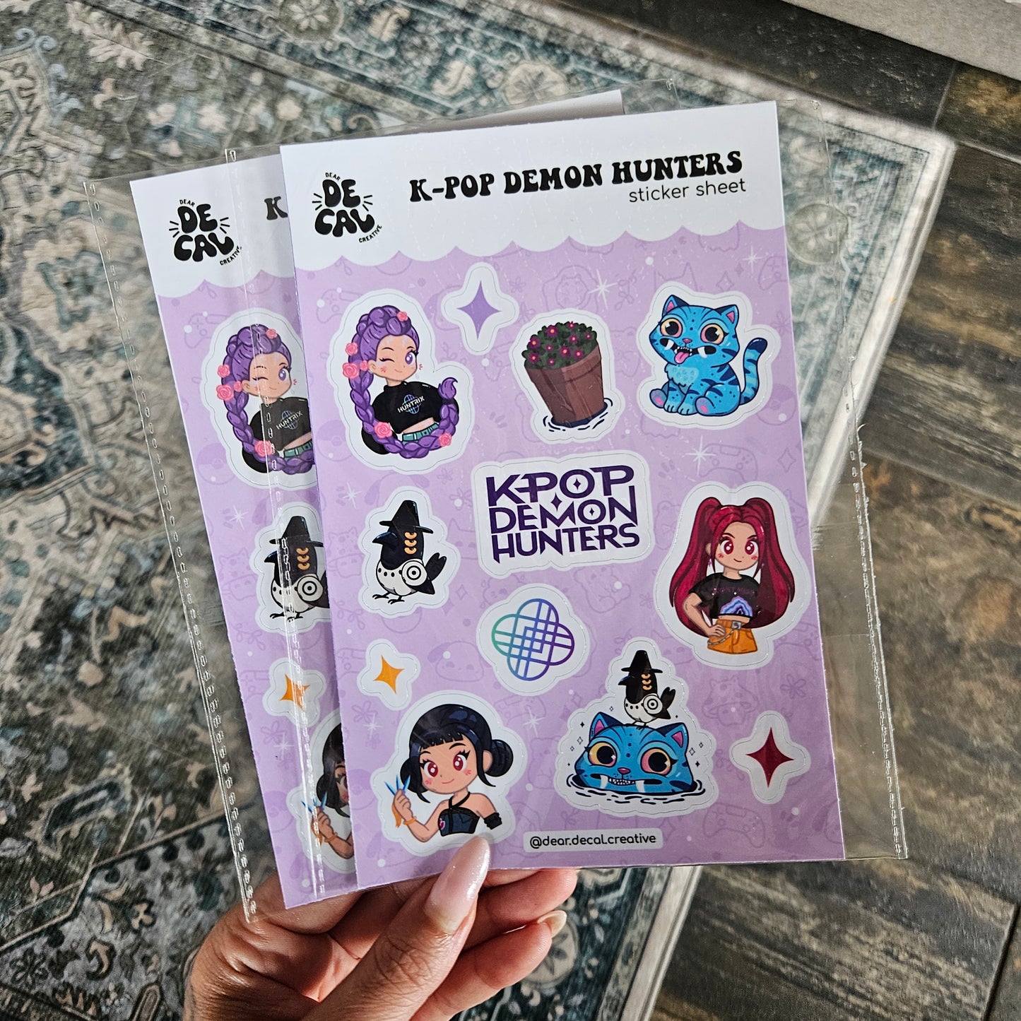 KPop Demon Hunters Sticker Sheet