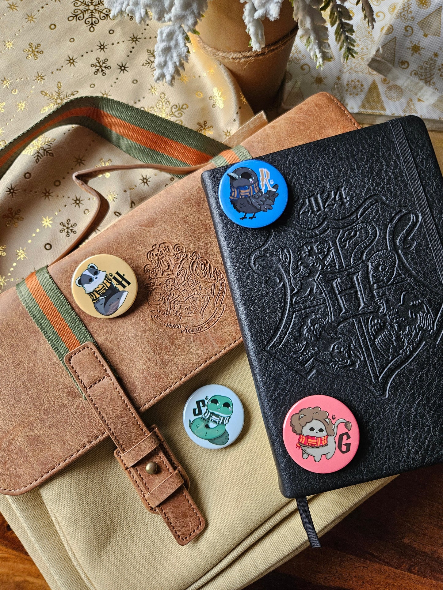 Harry Potter House Button Badge