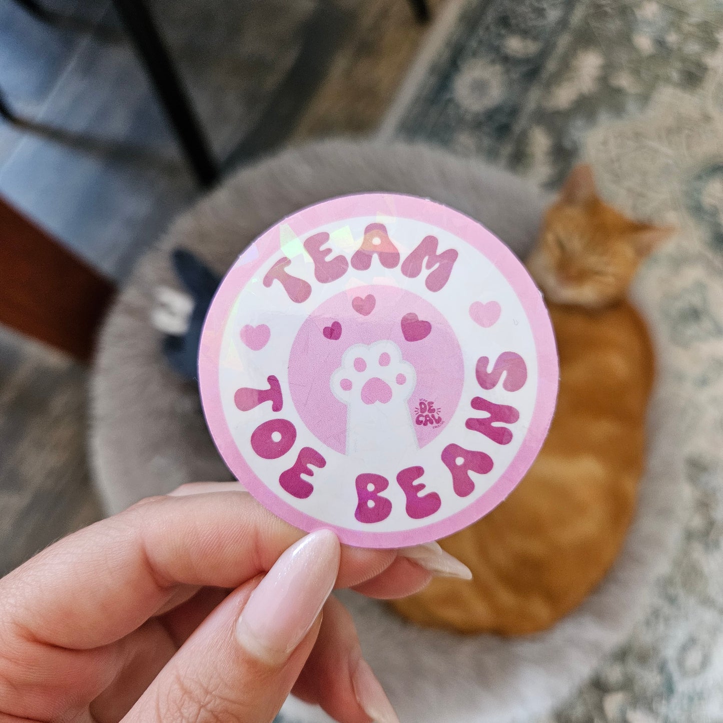 Team Toe Beans Sticker