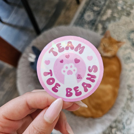Team Toe Beans Sticker