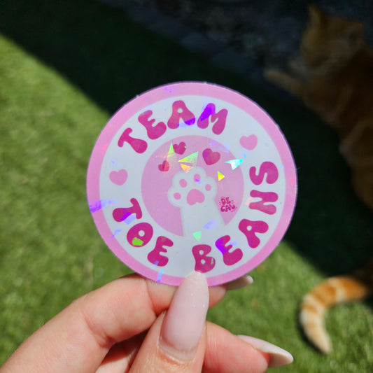 Team Toe Beans Sticker