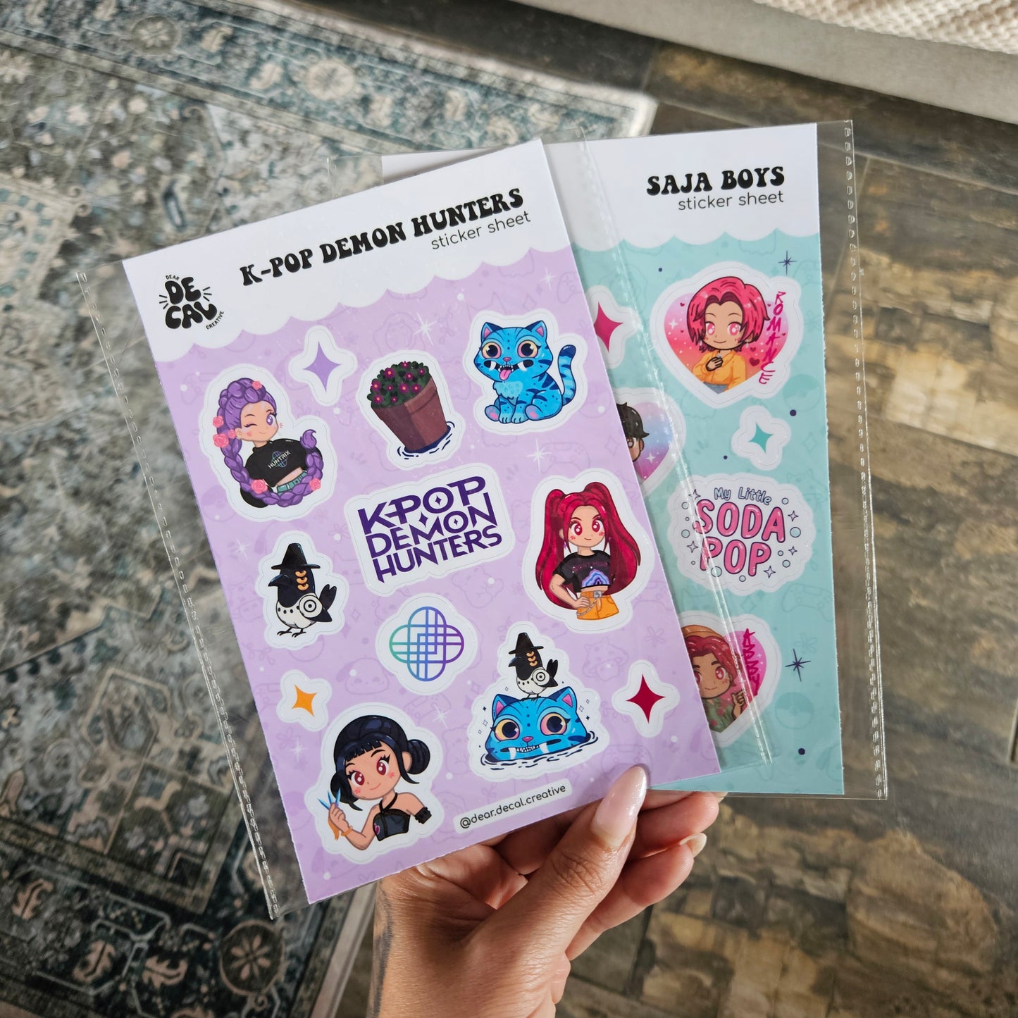 KPop Demon Hunters Sticker Sheet