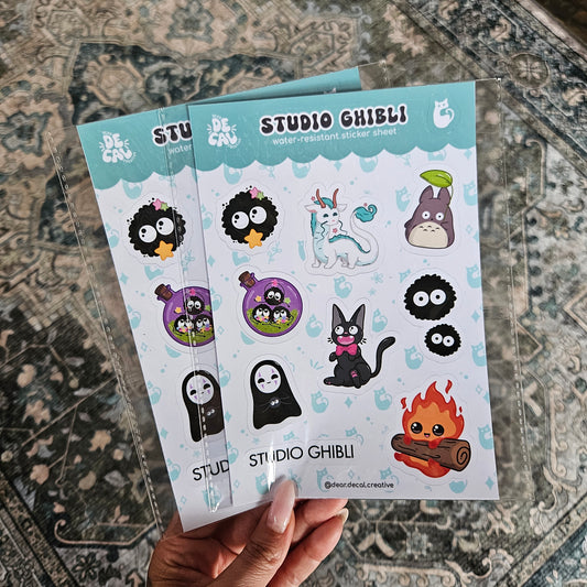 Studio Ghibli Sticker Sheet