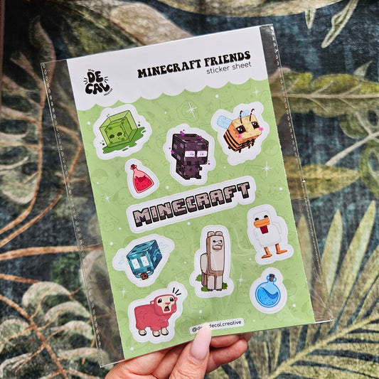 Minecraft Sticker Sheet