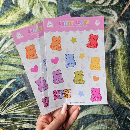 Gummy Bears Sticker Sheet