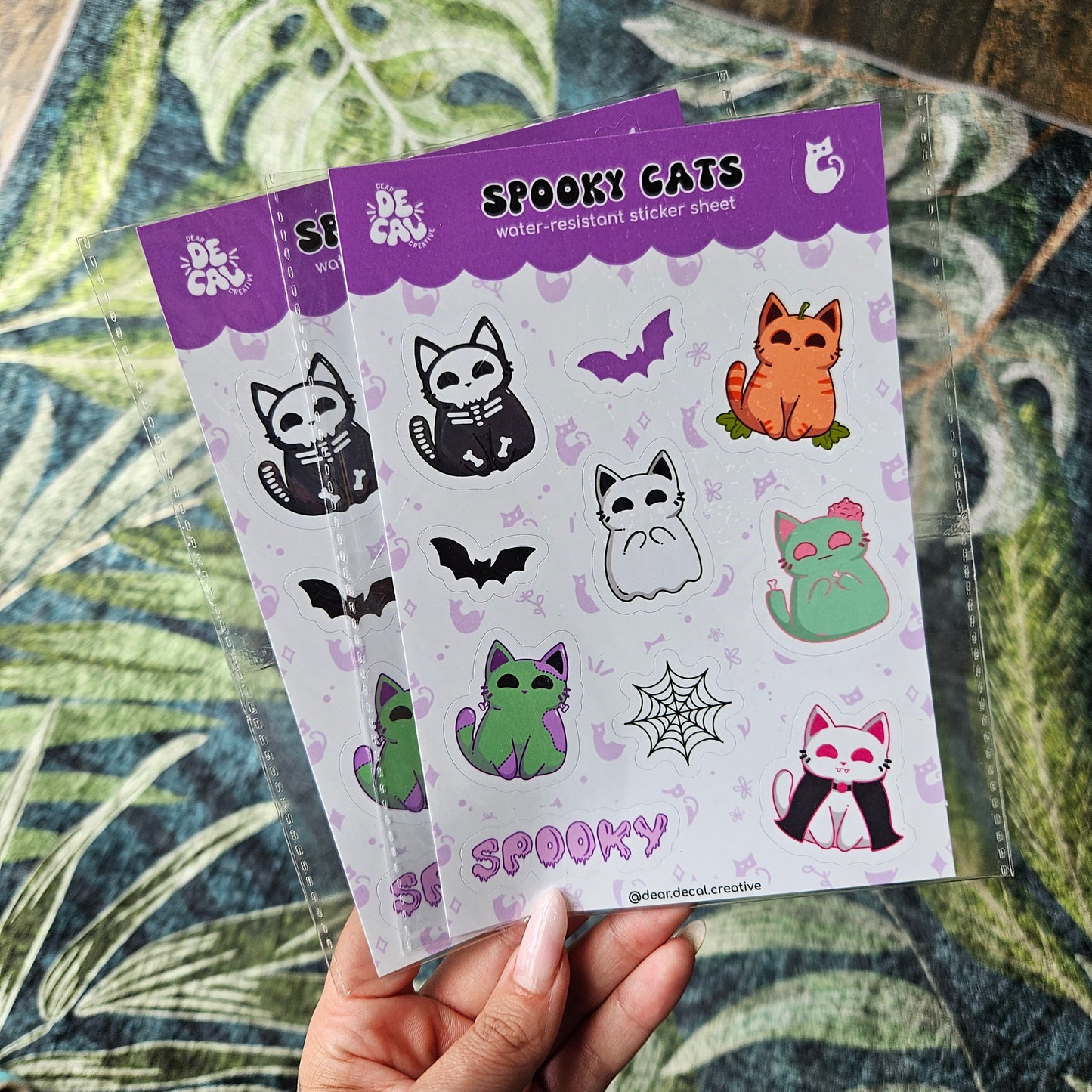 Spooky Cats Sticker Sheet