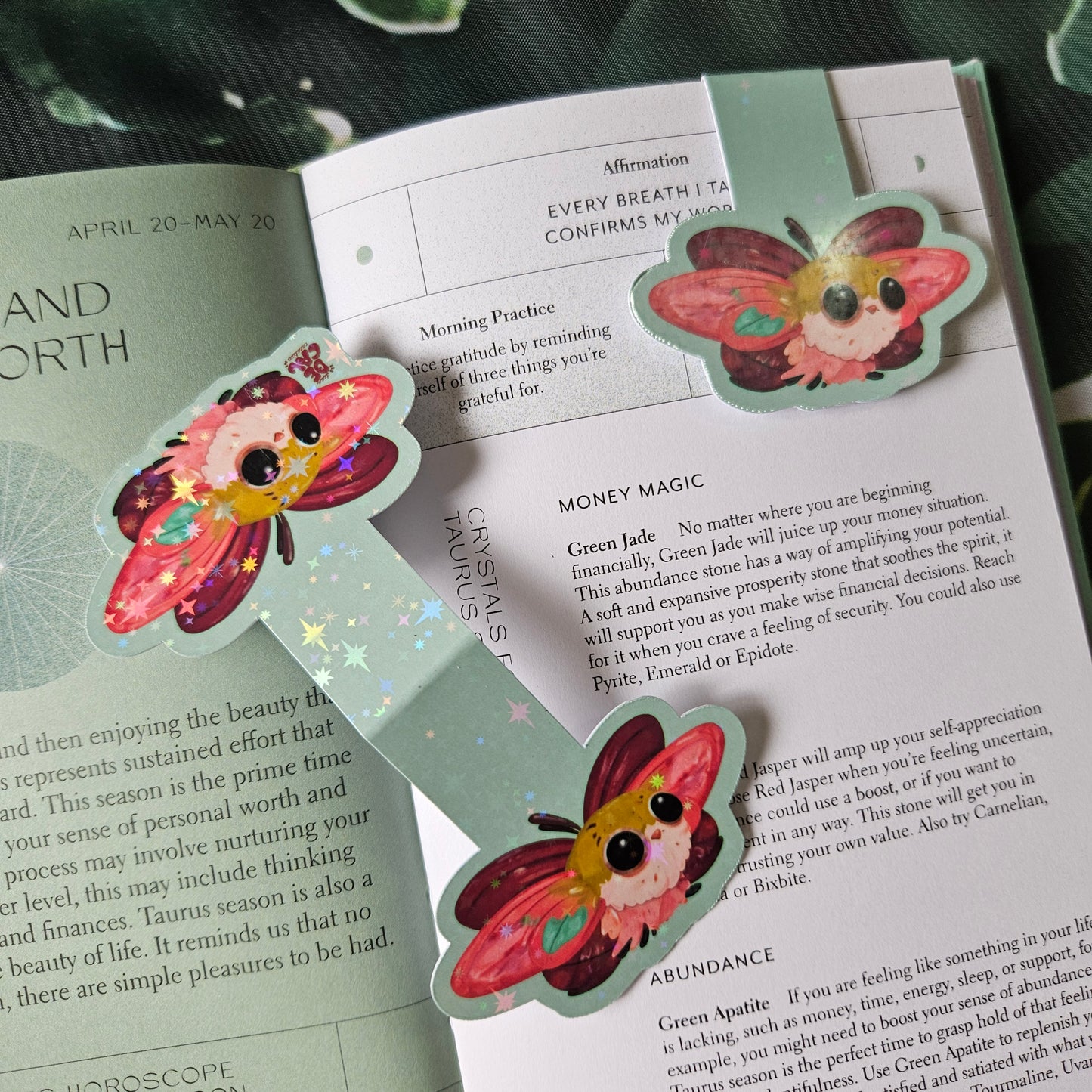 Luna Moth Magnetic Bookmark