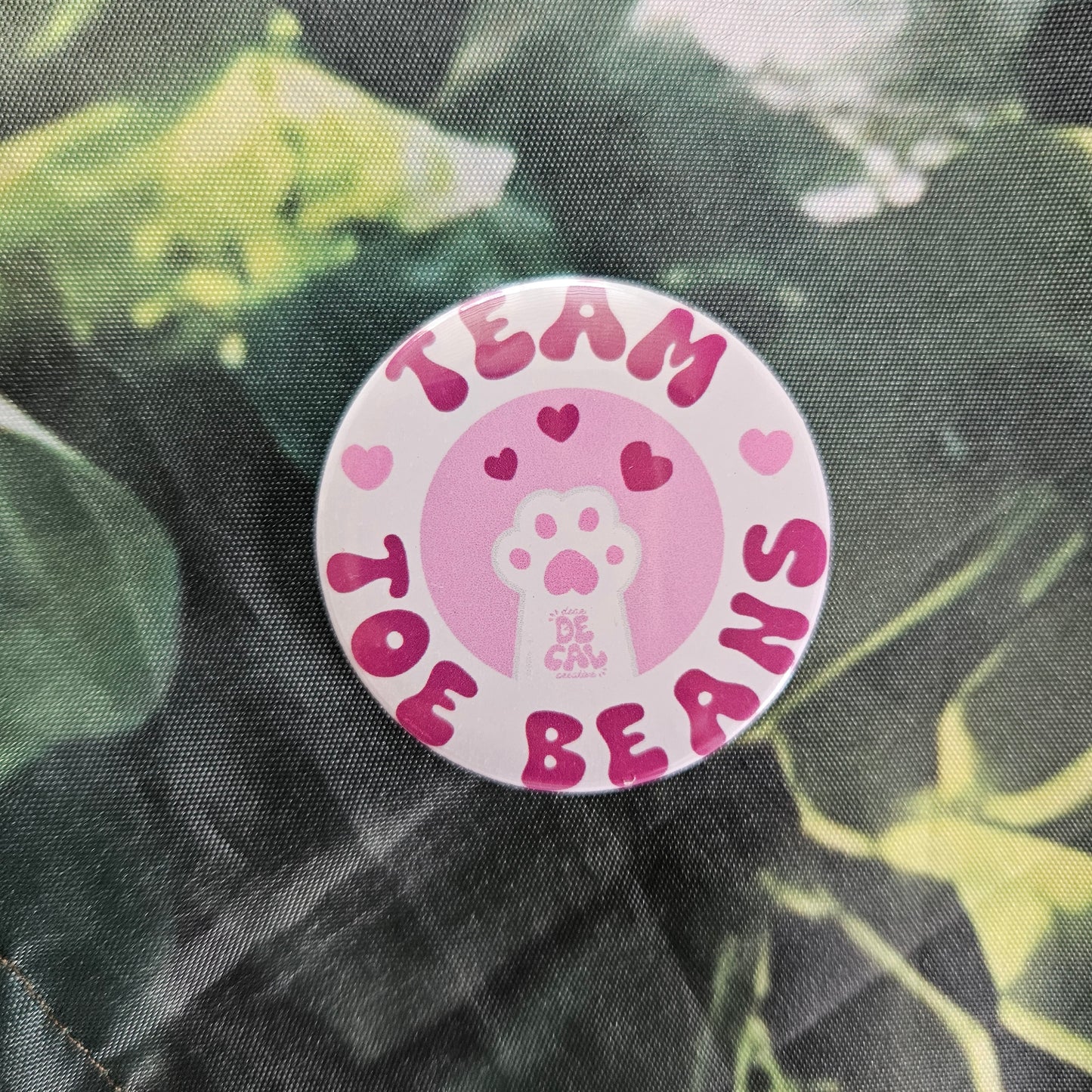 Team Toe Beans Button Badge