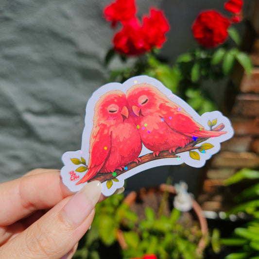 Lovebirds Sticker