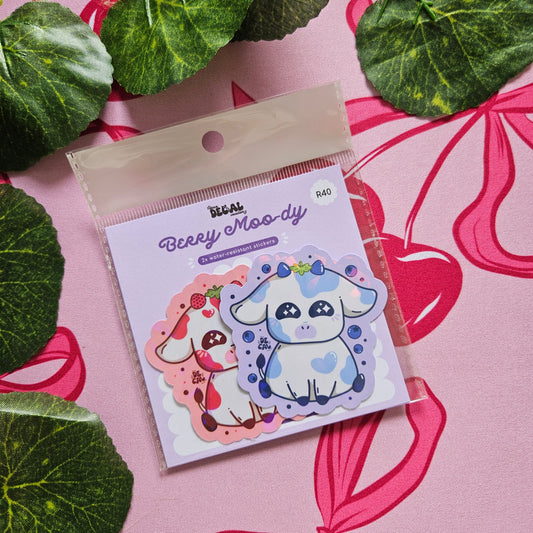 Berry Moo-dy Stickers