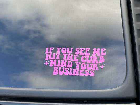 Custom Text Vinyl Bumper Sticker