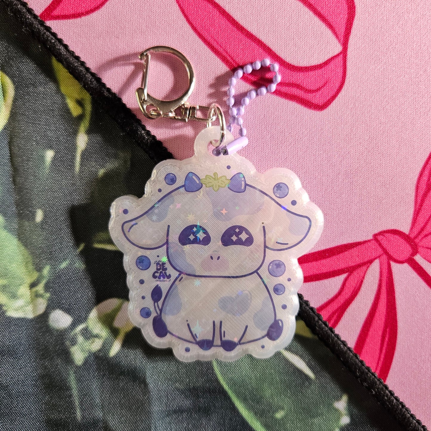 Berry Moo-dy Cow Keyring